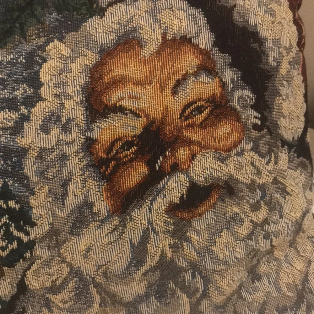 Merry Christmas Santa Decorative Holiday Pillow 12” x 18”